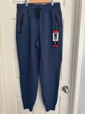 NWT Spyder Navy Blue Jogger Sweatpants men size M